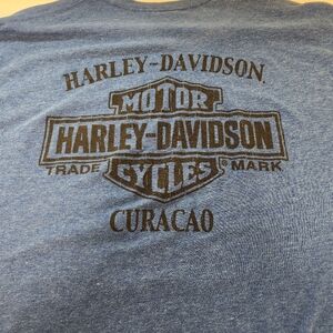 Men's 2XL Heather Blue cotton t-shirt